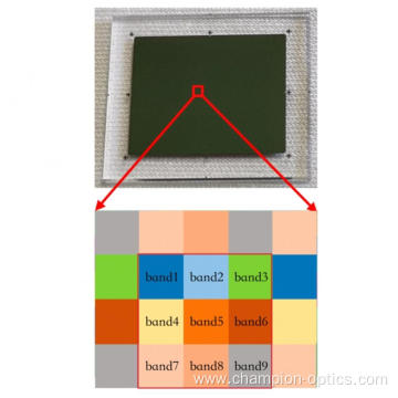 Pixel level (mosaic) multi-channel filter of 700-920nm